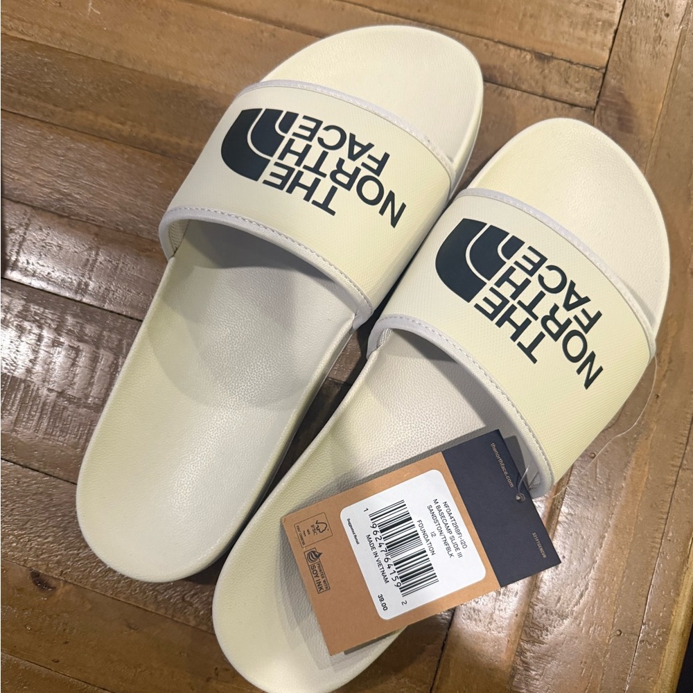 The North Face Off-White Slide Sandals